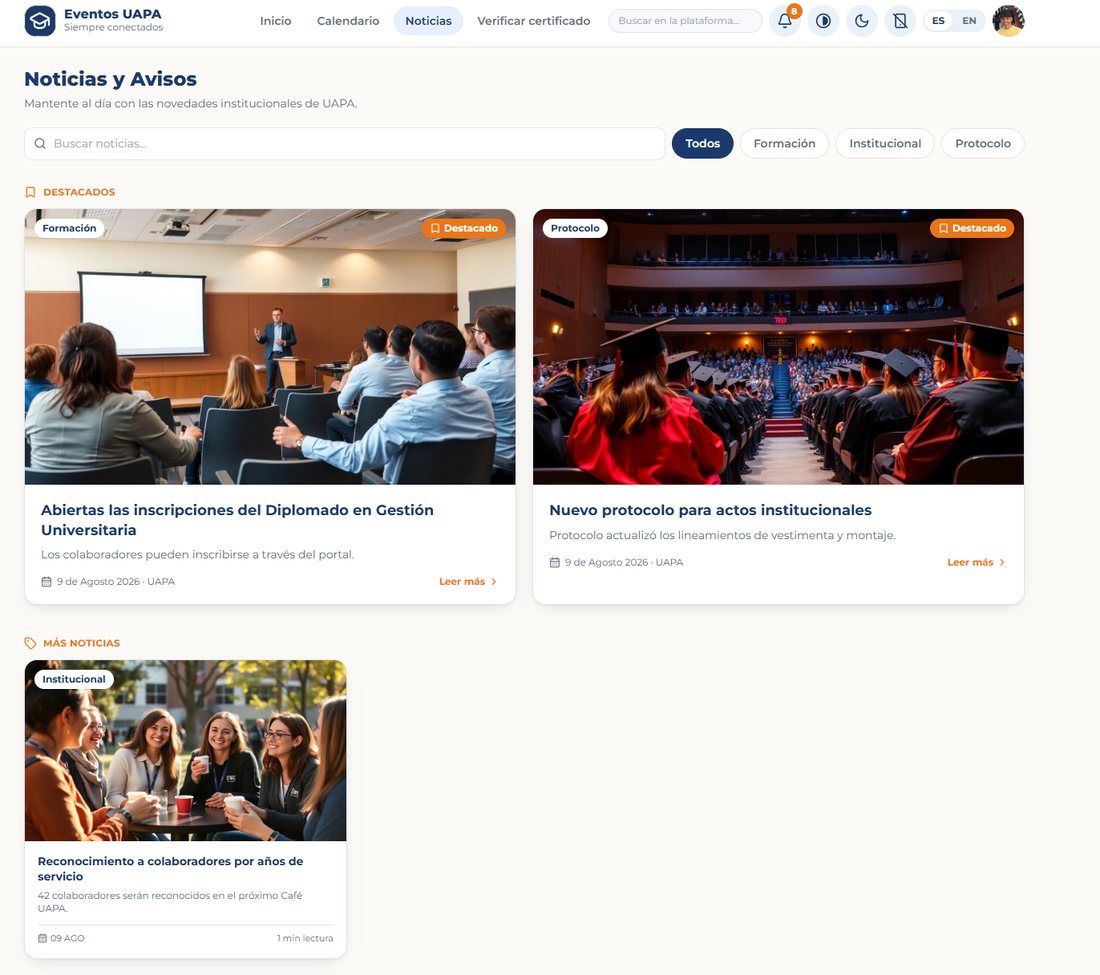 Noticias y avisos institucionales